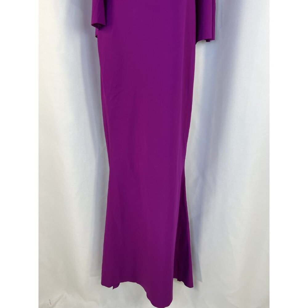 Chiara Boni La Petite Robe Purple Back Drape Gown $995 - Picture 6 of 15
